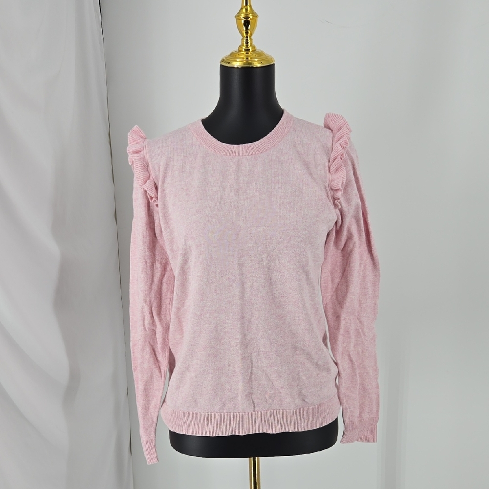 J.Crew Blush Ruffle Size Medium Top